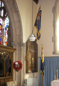 War memorial group at Dulverton Church.